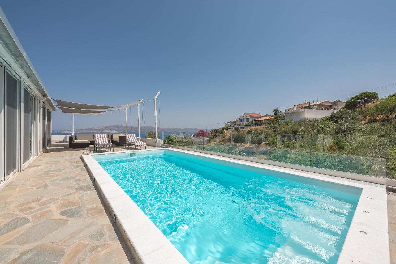 Villa Luna Private Heated Hydro Pool Bbq Beach 4Min Agia Marina Mikrolimanou Exterior foto